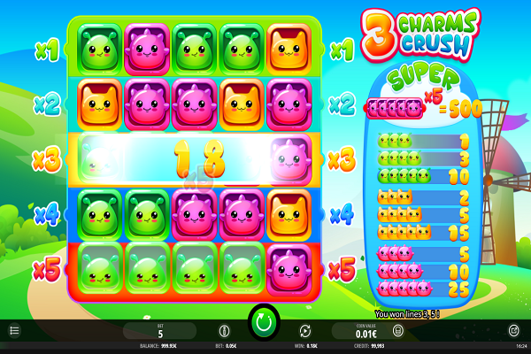 3 Charms Crush iSoftBet