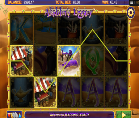 Símbolos característicos en la tragaperras Aladdin’s Legacy