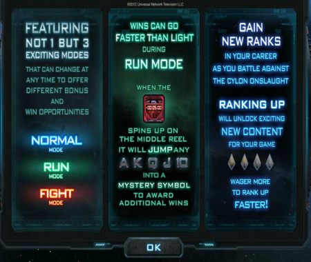 Características especiales de Battlestar Galactica.