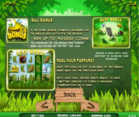 función especial de Bug's World