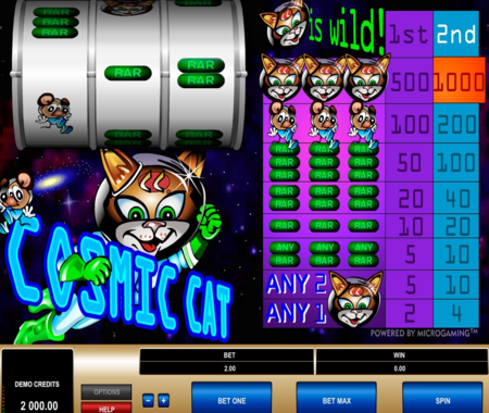 Símbolos especiales de Cosmic Cat