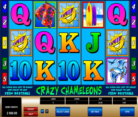 slot de Crazy Chameleons