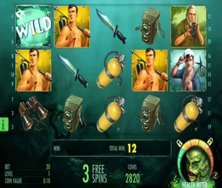 Giros gratis en la slot Creature From The Black Lagoon
