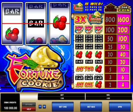 símbolos especiales de Fortune Cookie