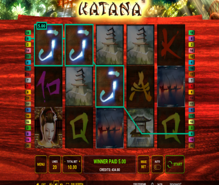 Katana símbolos especiales