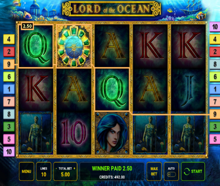 Símbolos especiales en Lord Of The Ocean.