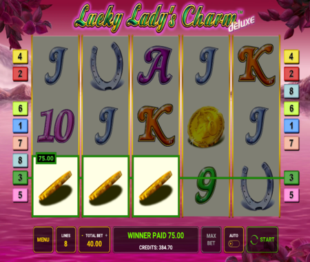 Los símbolos especiales de Lucky Lady's Charm Deluxe son realmente emocionantes.