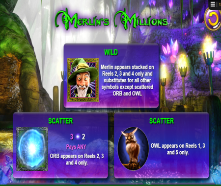 Tabla de pagos de Merlins Millions