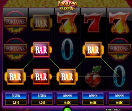 Símbolos exclusivos en Million Coins Respin