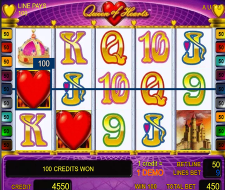 símbolos especiales Reina de Corazones