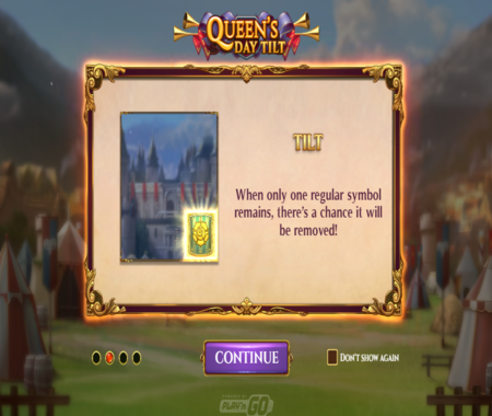 Función especial de la tragamonedas Queen's Day Tilt