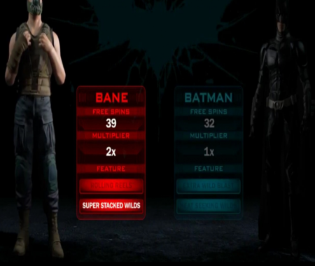 Función de giros gratis de Dark Knight Rises