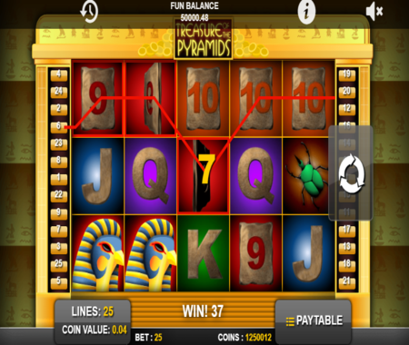 Símbolos característicos de Treasure Of The Pyramids.