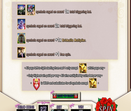 funciones especiales Bridezilla