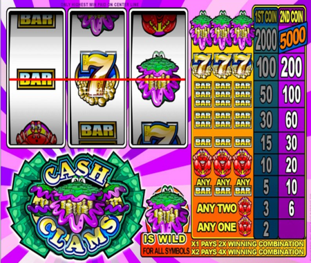 Función especial Cash Clams