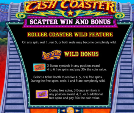 función especial de Cash Coaster