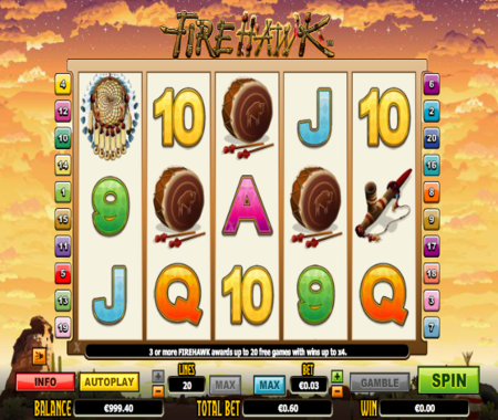 símbolos especiales de Fire Hawk