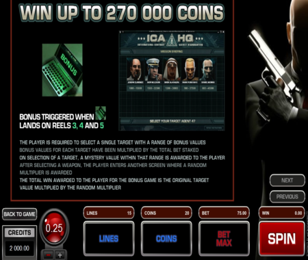 función especial Hitman