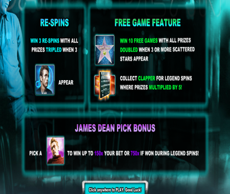 James Dean funciones especiales