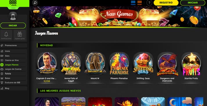 juegos nuevos de 888casino