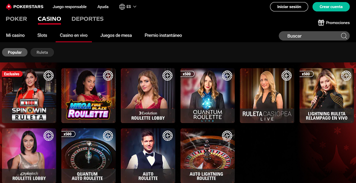 pokerstars casino en vivo
