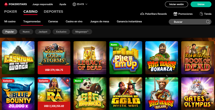 pokerstars slots