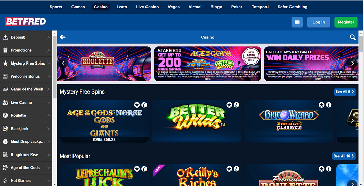 juegos de casino betfred