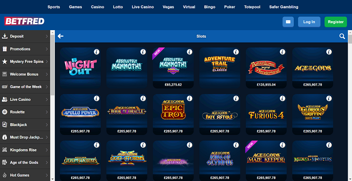 slots de betfred