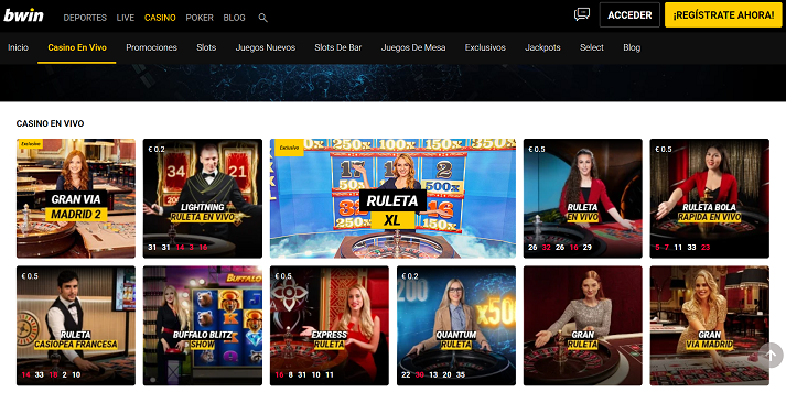 bwin casino en vivo