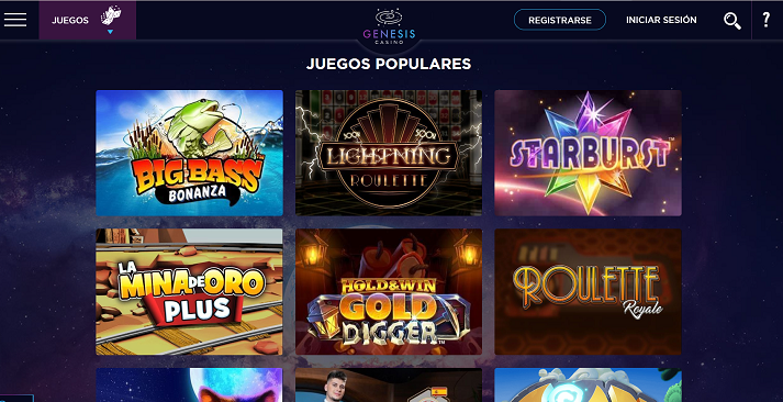 juegos populares de casino genesis