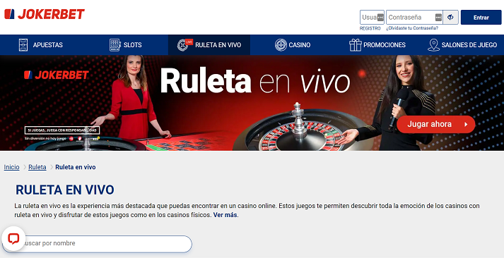 jokerbet ruleta en vivo