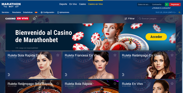 casino en vivo marathonbet
