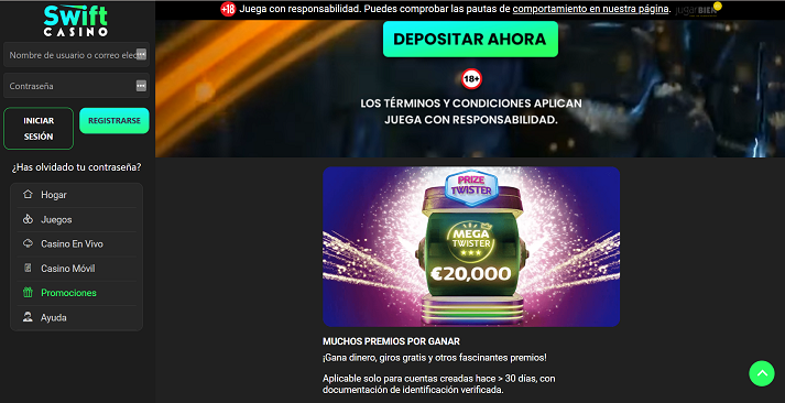 swift casino promociones