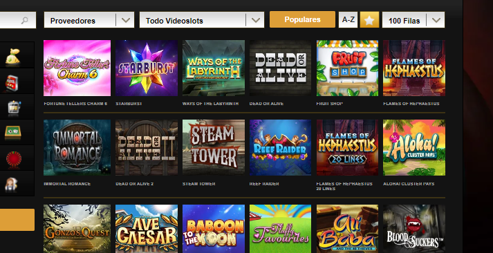 Videoslots Juegos