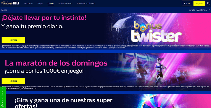 promociones de casino de william hill