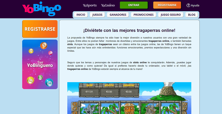 yobingo tragaperras