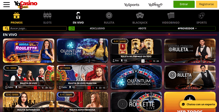 yocasino juegos en vivo
