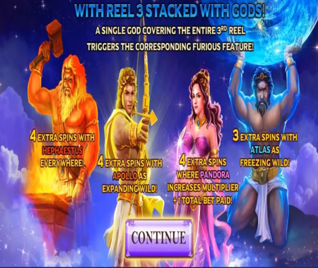 Características especiales de Age of the Gods Furious 4.