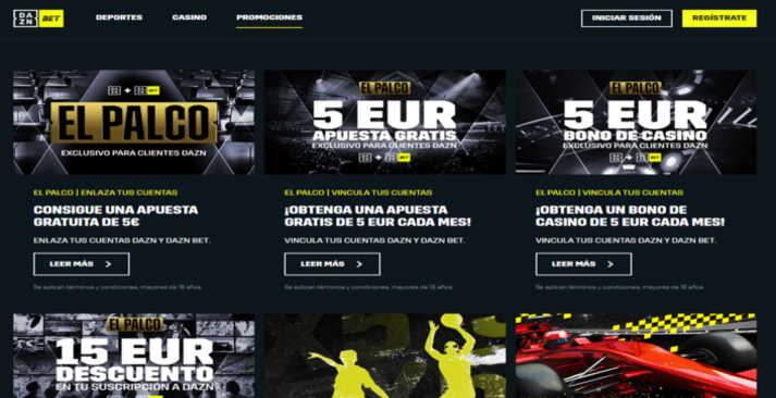 Bonos y promociones DaznBet