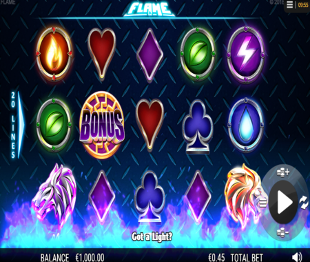 Flame slot