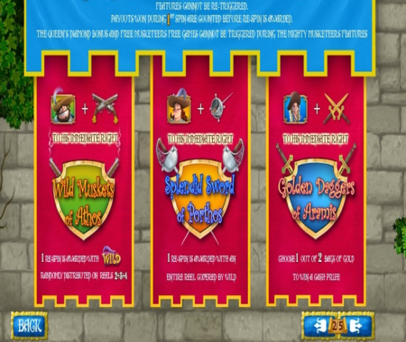 Funciones especiales de Los Tres Mosqueteros.