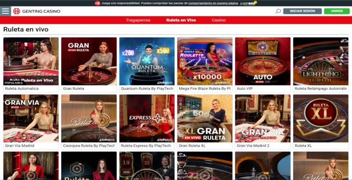 Genting casino en vivo