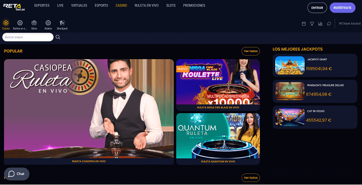 retabet casino en vivo