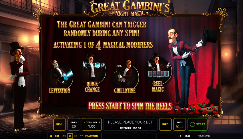 Tragamonedas The Great Gambini's Night Magic.
