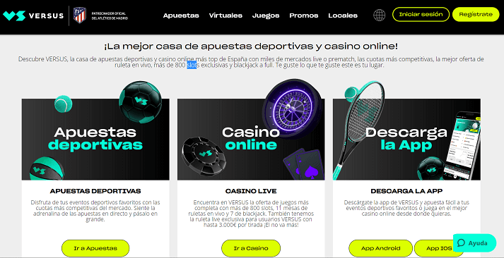 app de versus casino
