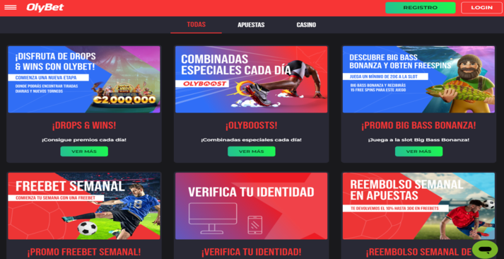 Promociones Olybetcasino